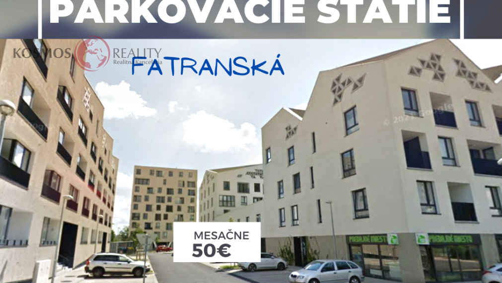 Na prenájom parkovacie státie, Fatranská, Košice-Terasa